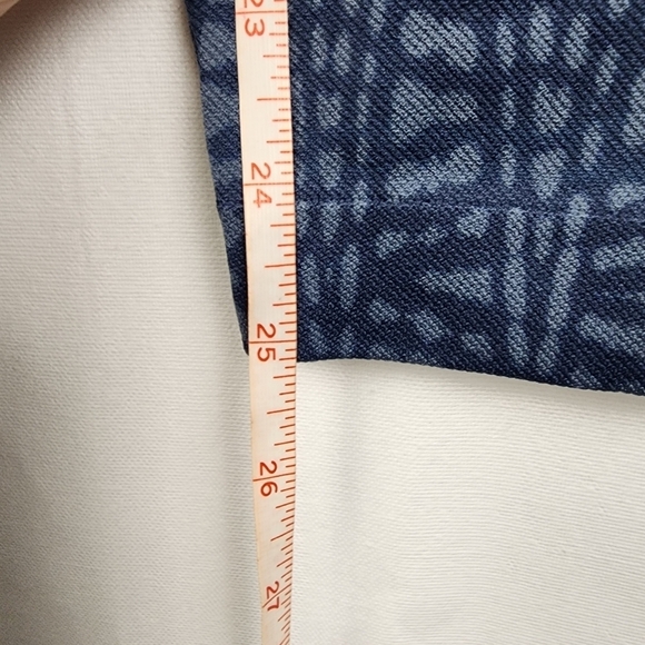 Spanx Look At Me Now High Rise Leggings Women’s Med Indigo Geo Seamless Pull On - Picture 5 of 6